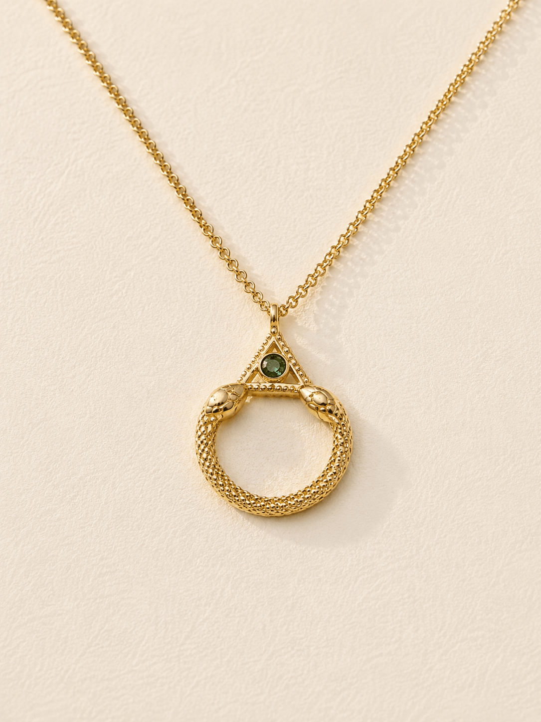 URAEUS NECKLACE GOLD VERMEIL