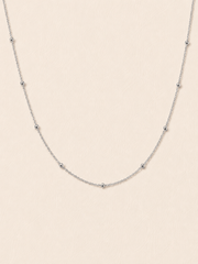 FINE STUD CHAIN SILVER