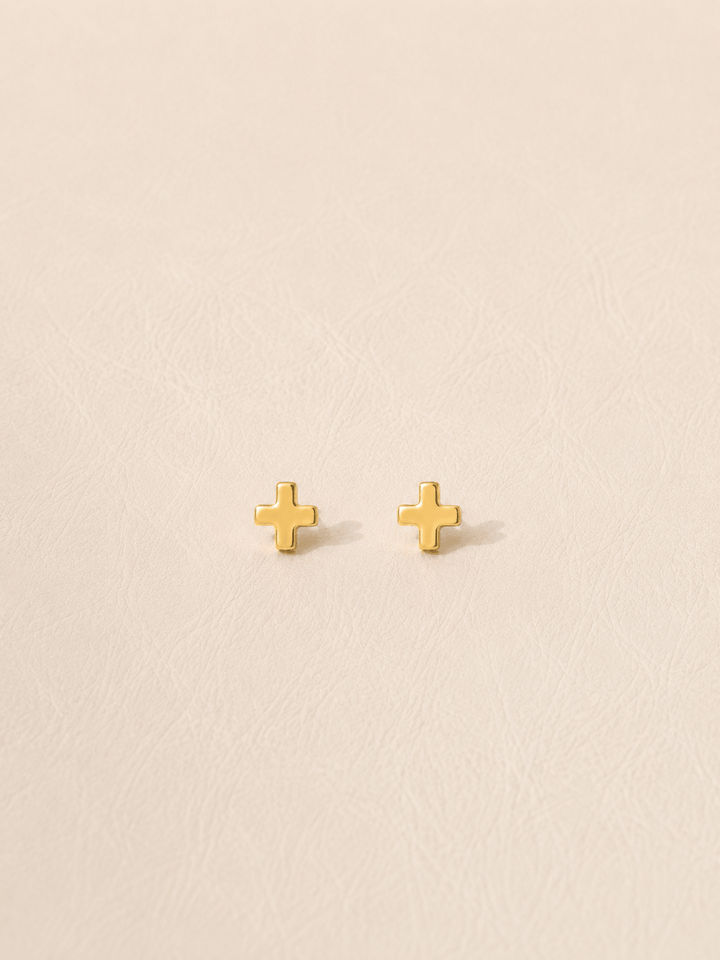 LEOMI STUDS GOLD VERMEIL