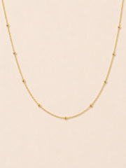 FINE STUD CHAIN GOLD VERMEIL