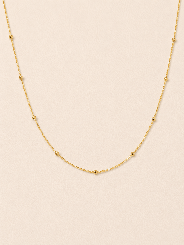 FINE STUD CHAIN GOLD VERMEIL