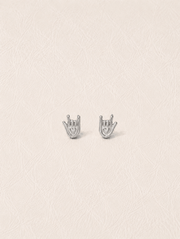 CHIRON STUDS SILVER