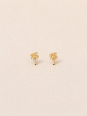 PALMA STUDS GOLD VERMEIL
