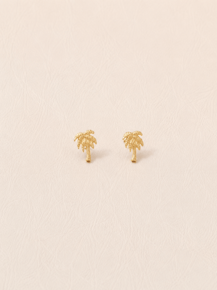 PALMA STUDS GOLD VERMEIL