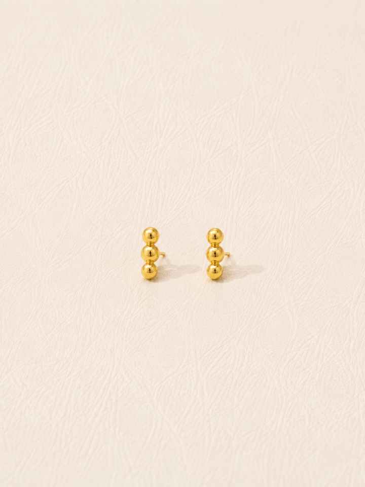 CELINE STUDS GOLD VERMEIL