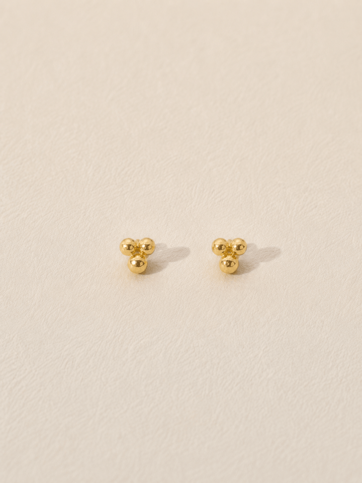 CHLOE STUDS GOLD VERMEIL