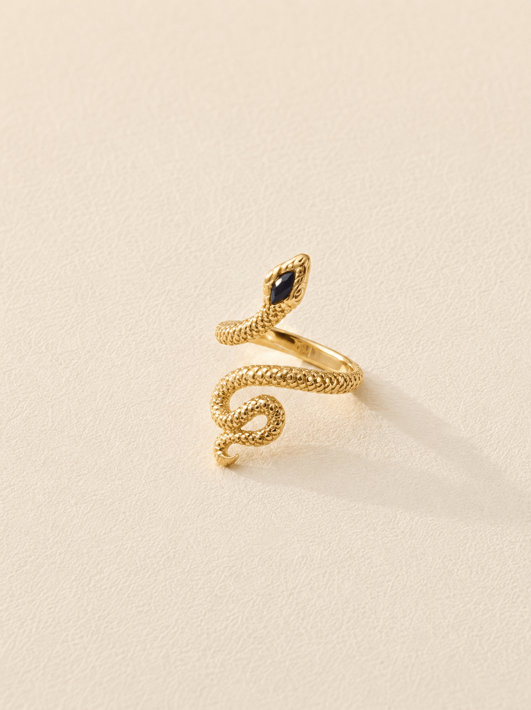 SERPENT RING GOLD VERMEIL