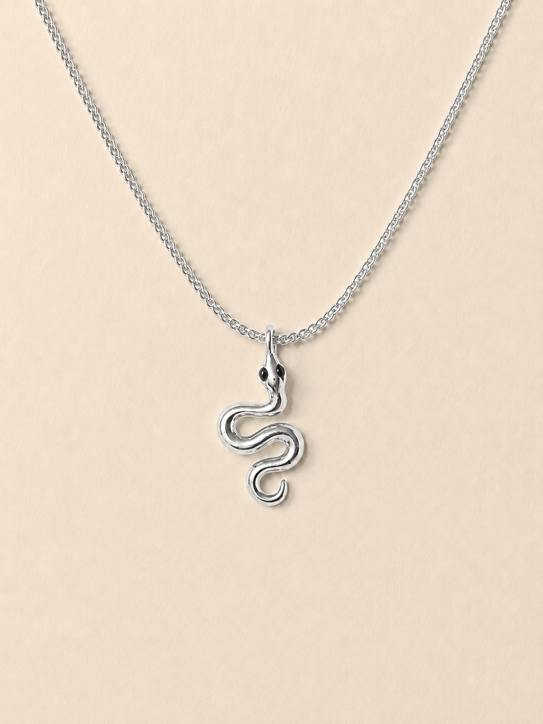 SERPENT NECKLACE SILVER