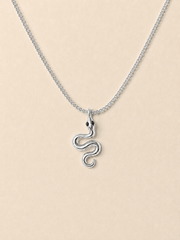 SERPENT NECKLACE SILVER
