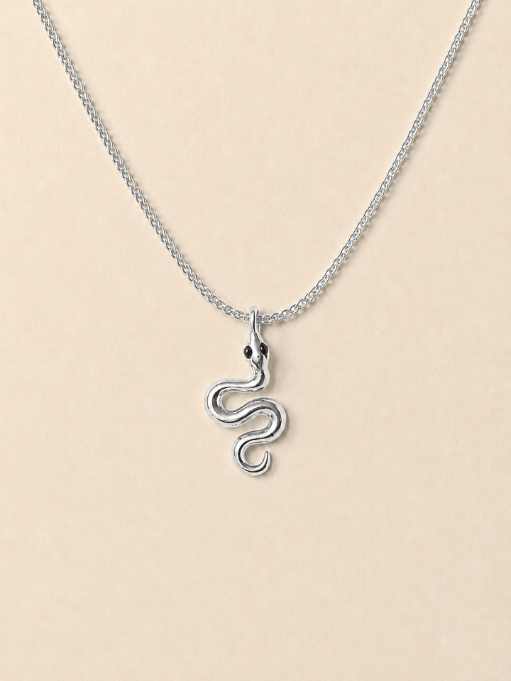 SERPENT NECKLACE SILVER