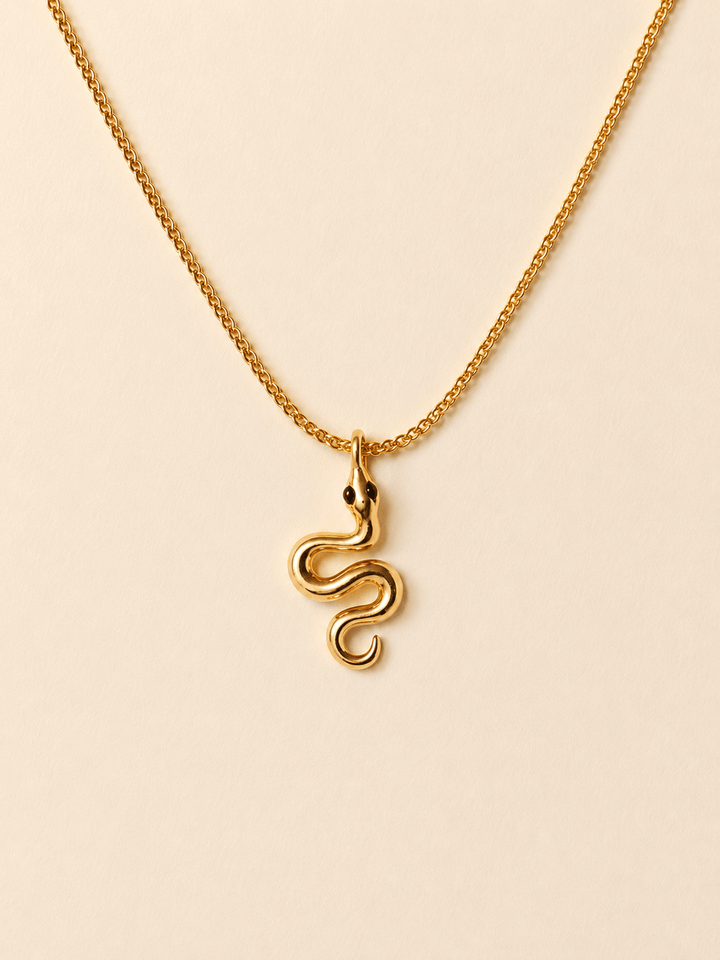 SERPENT NECKLACE GOLD VERMEIL