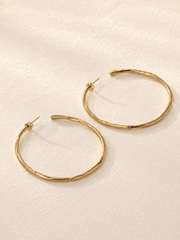 ALLESANDRA LARGE HOOP GOLD VERMEIL