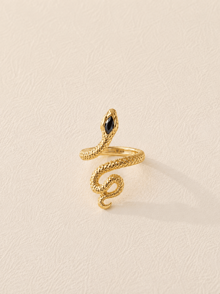 SERPENT RING GOLD VERMEIL