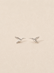 HONEY EATER STUDS SILVER