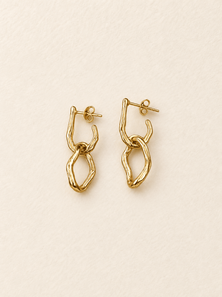 RHEA EARRINGS GOLD VERMEIL