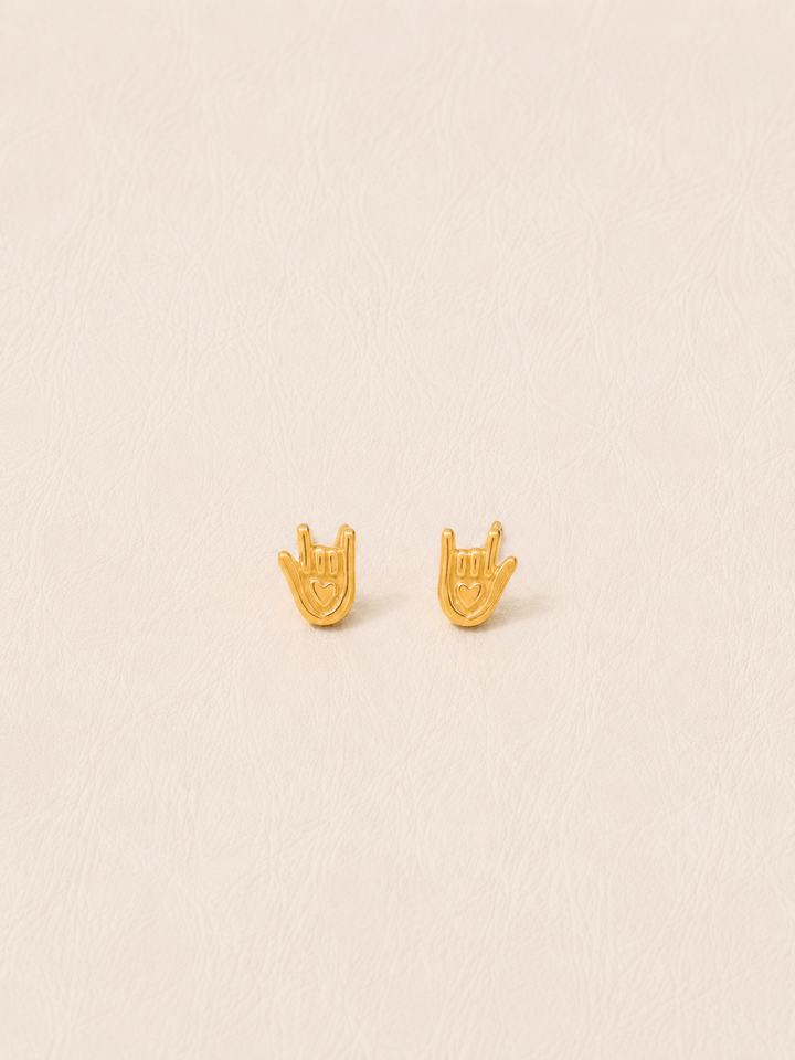 CHIRON STUDS GOLD VERMEIL