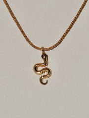 SERPENT NECKLACE GOLD VERMEIL