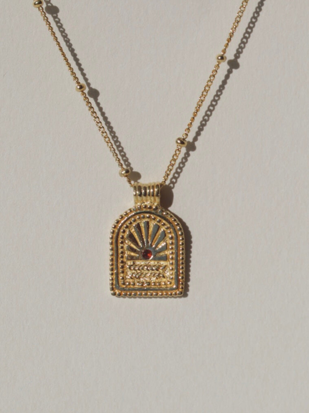 RA NECKLACE GOLD VERMEIL