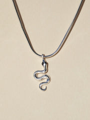 SERPENT NECKLACE SILVER
