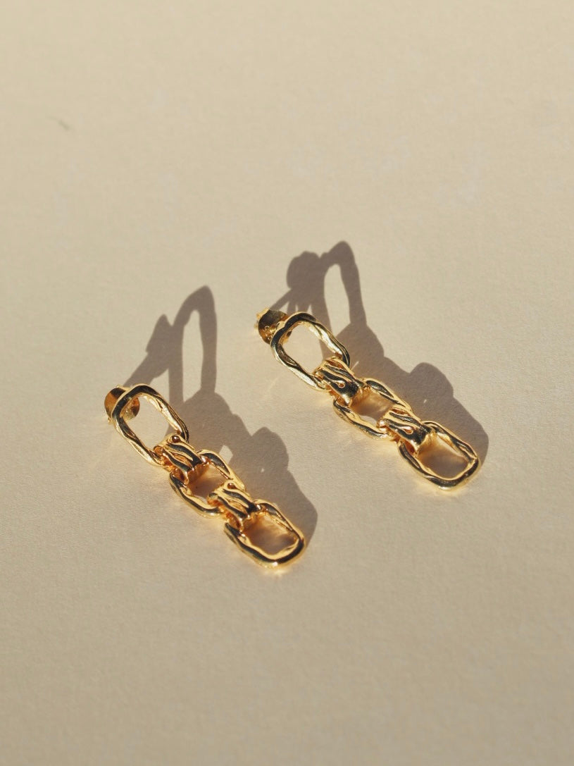 APHRODITE EARRINGS GOLD VERMEIL