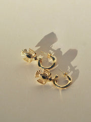 AZTEC EARRINGS GOLD VERMEIL