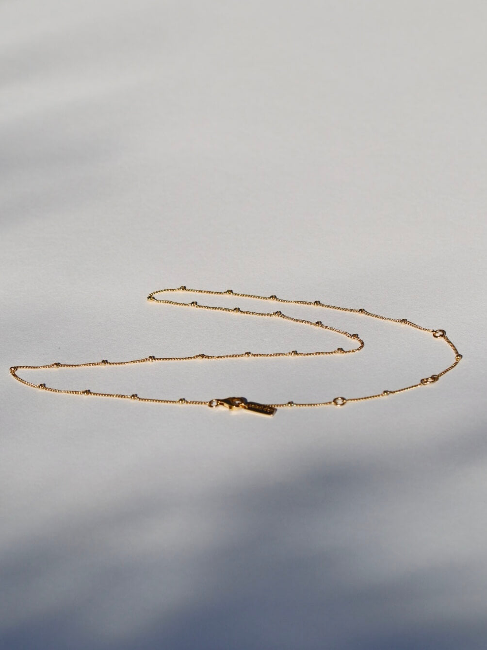 FINE STUD CHAIN GOLD VERMEIL
