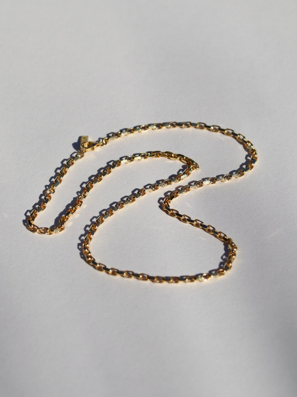 BLOCK CHAIN GOLD VERMEIL