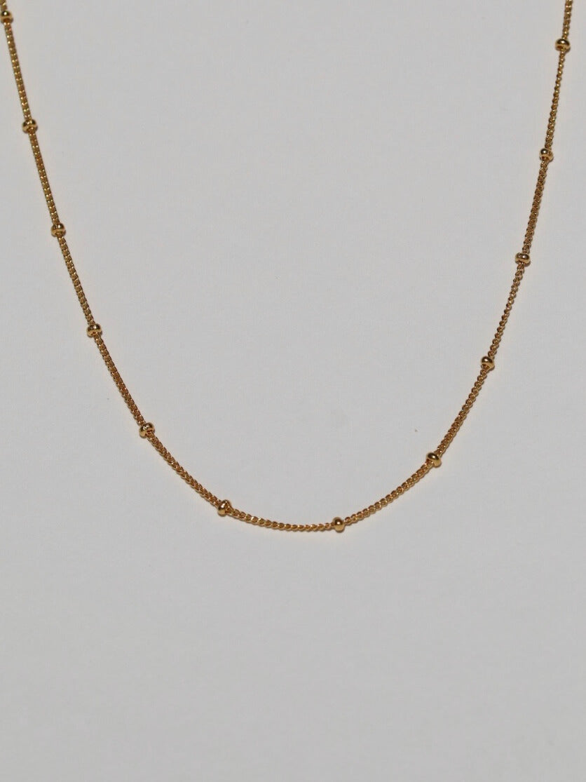 FINE STUD CHAIN GOLD VERMEIL
