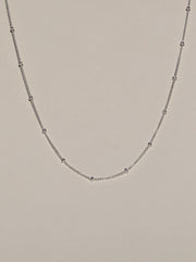 FINE STUD CHAIN SILVER