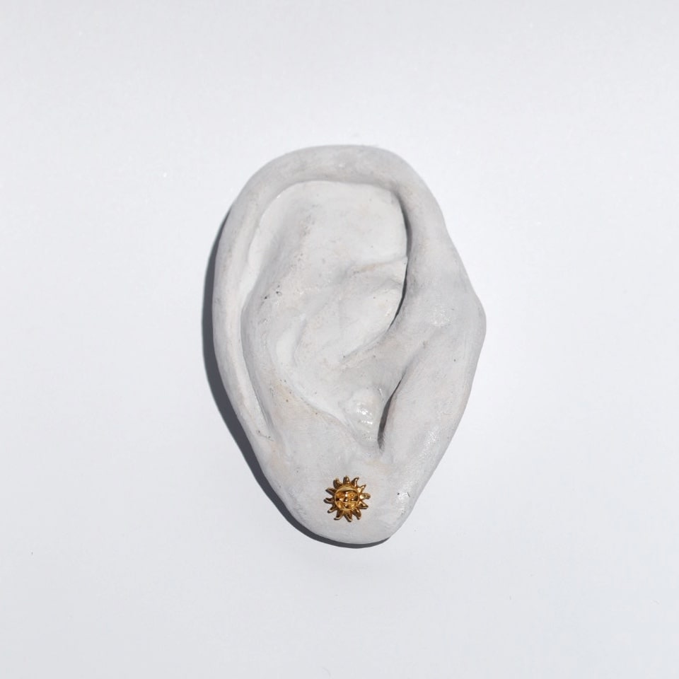 SOL STUDS GOLD VERMEIL