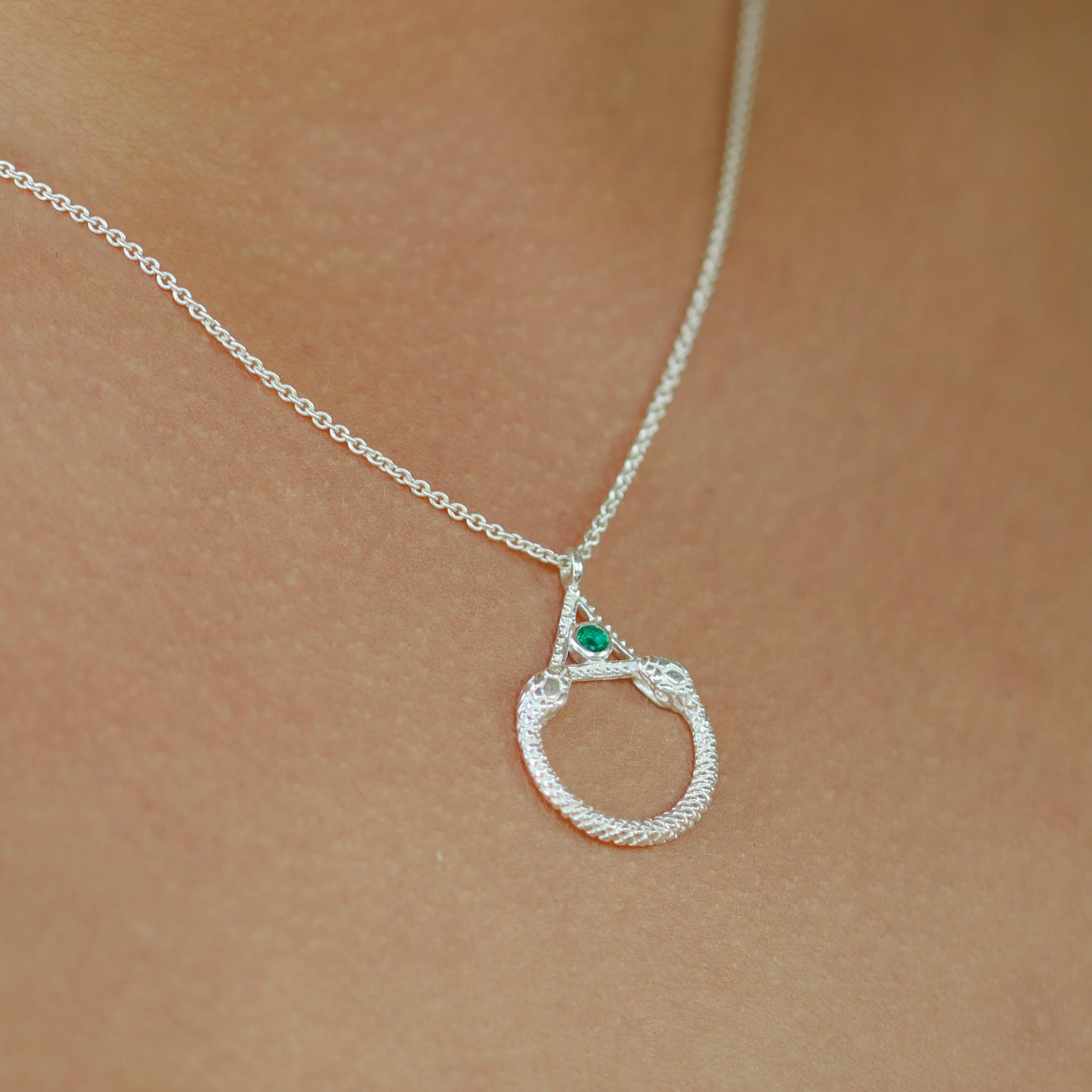 URAEUS NECKLACE SILVER