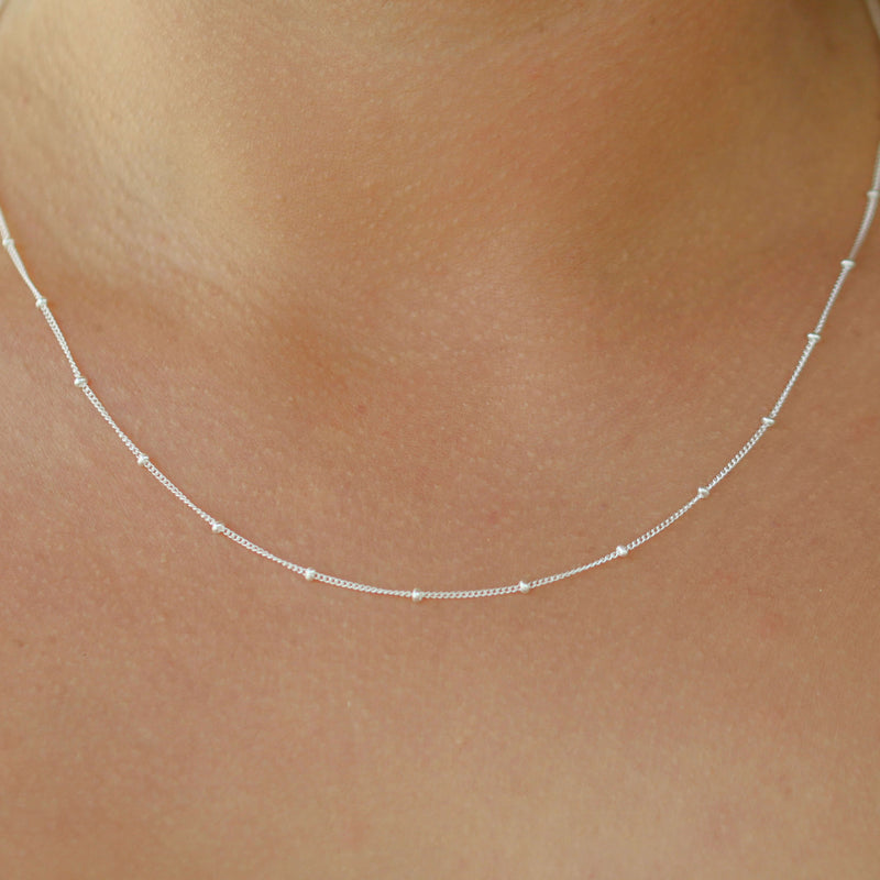 Fine Stud Chain Silver