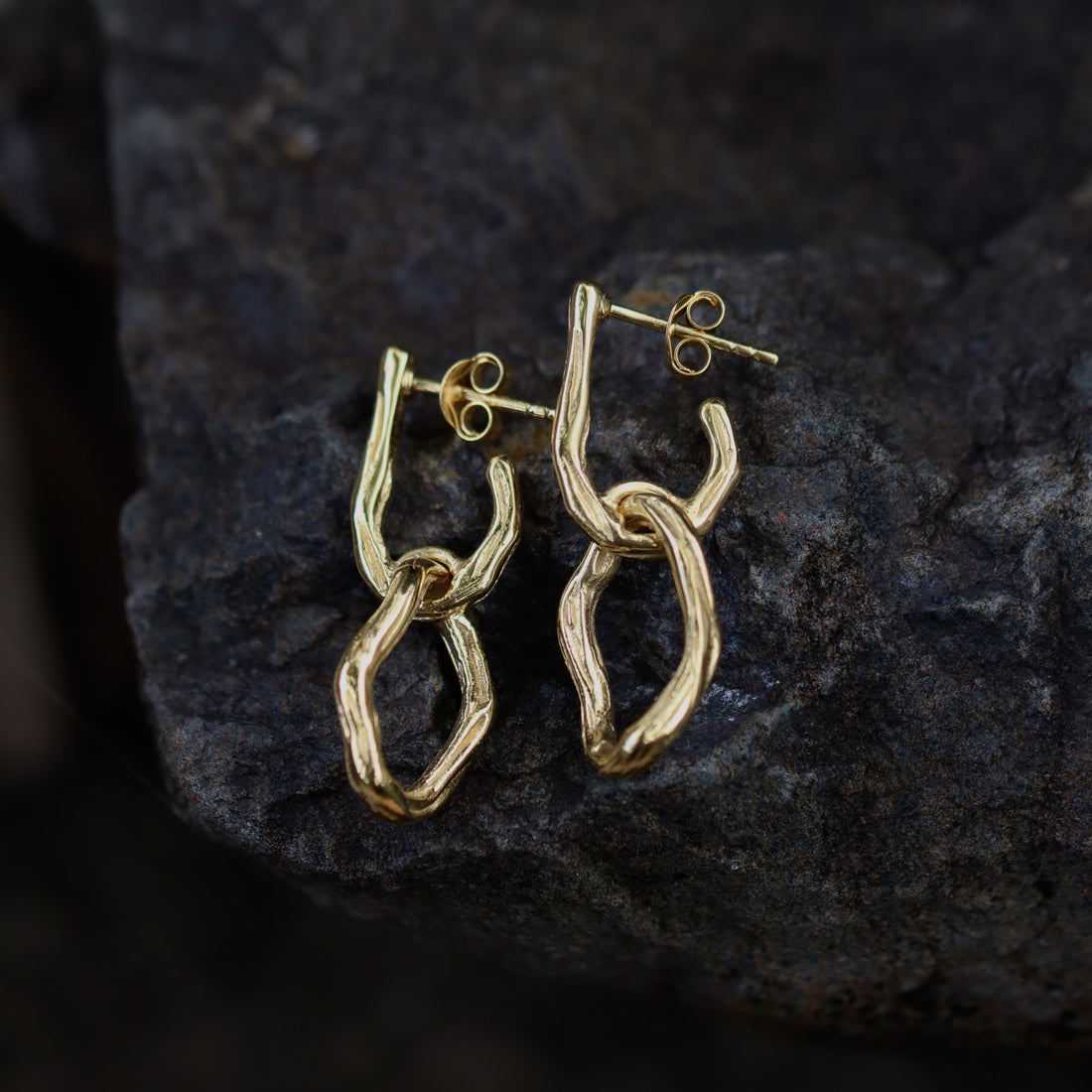 RHEA EARRINGS GOLD VERMEIL