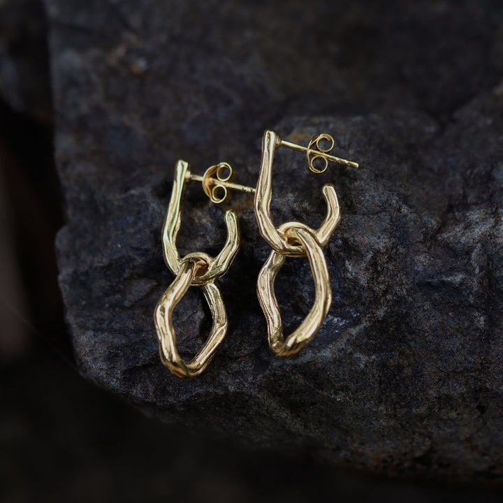 RHEA EARRINGS GOLD VERMEIL