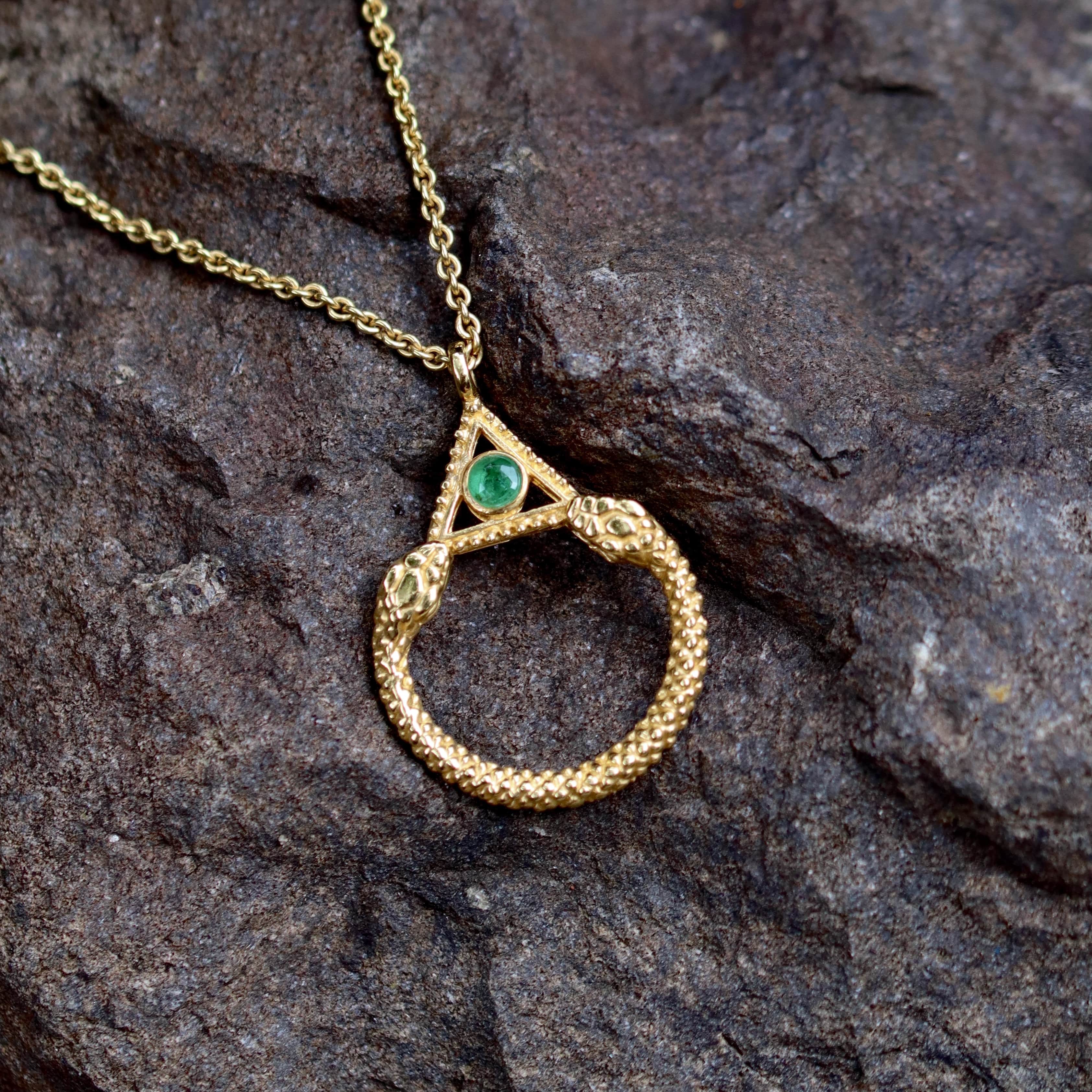 URAEUS NECKLACE GOLD VERMEIL