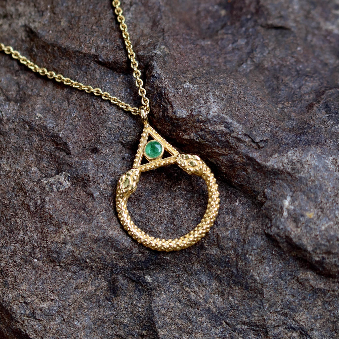 URAEUS NECKLACE GOLD VERMEIL