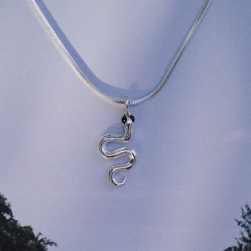 Snake Necklace Silver