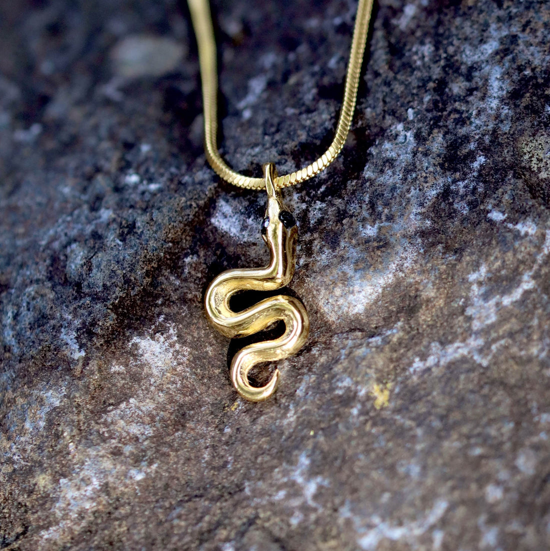 SERPENT NECKLACE GOLD VERMEIL