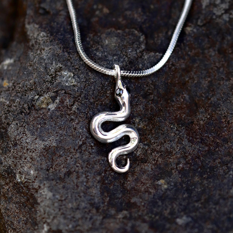 Snake Necklace Silver