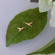 HONEY EATER STUDS GOLD VERMEIL