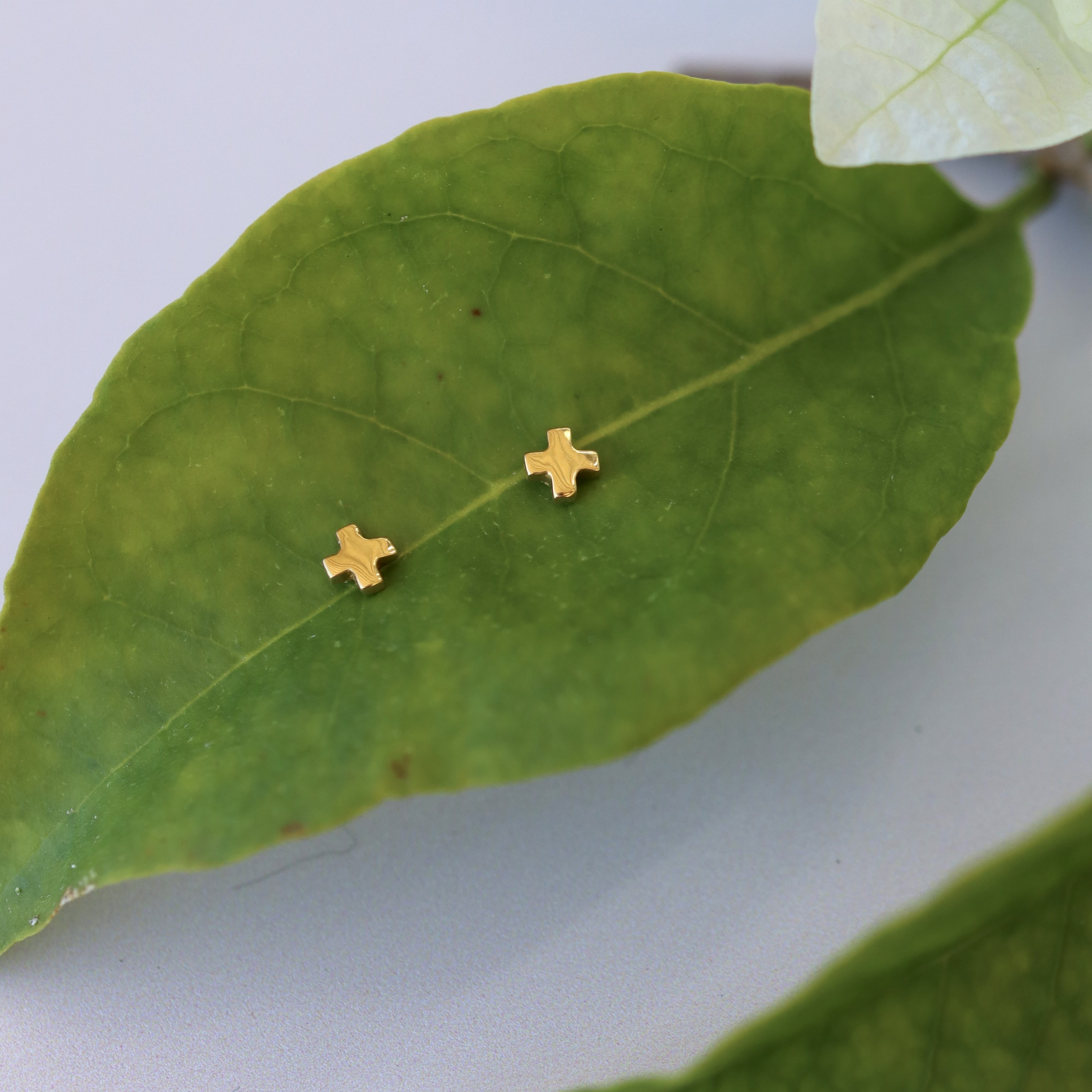 LEOMI STUDS GOLD VERMEIL