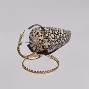 LILLIAN LARGE HOOPS GOLD VERMEIL