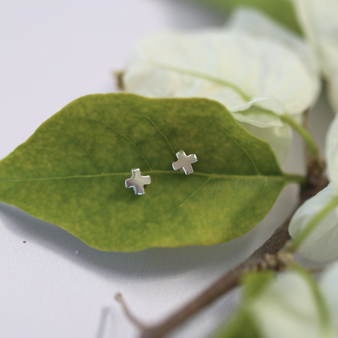 LEOMI STUDS SILVER