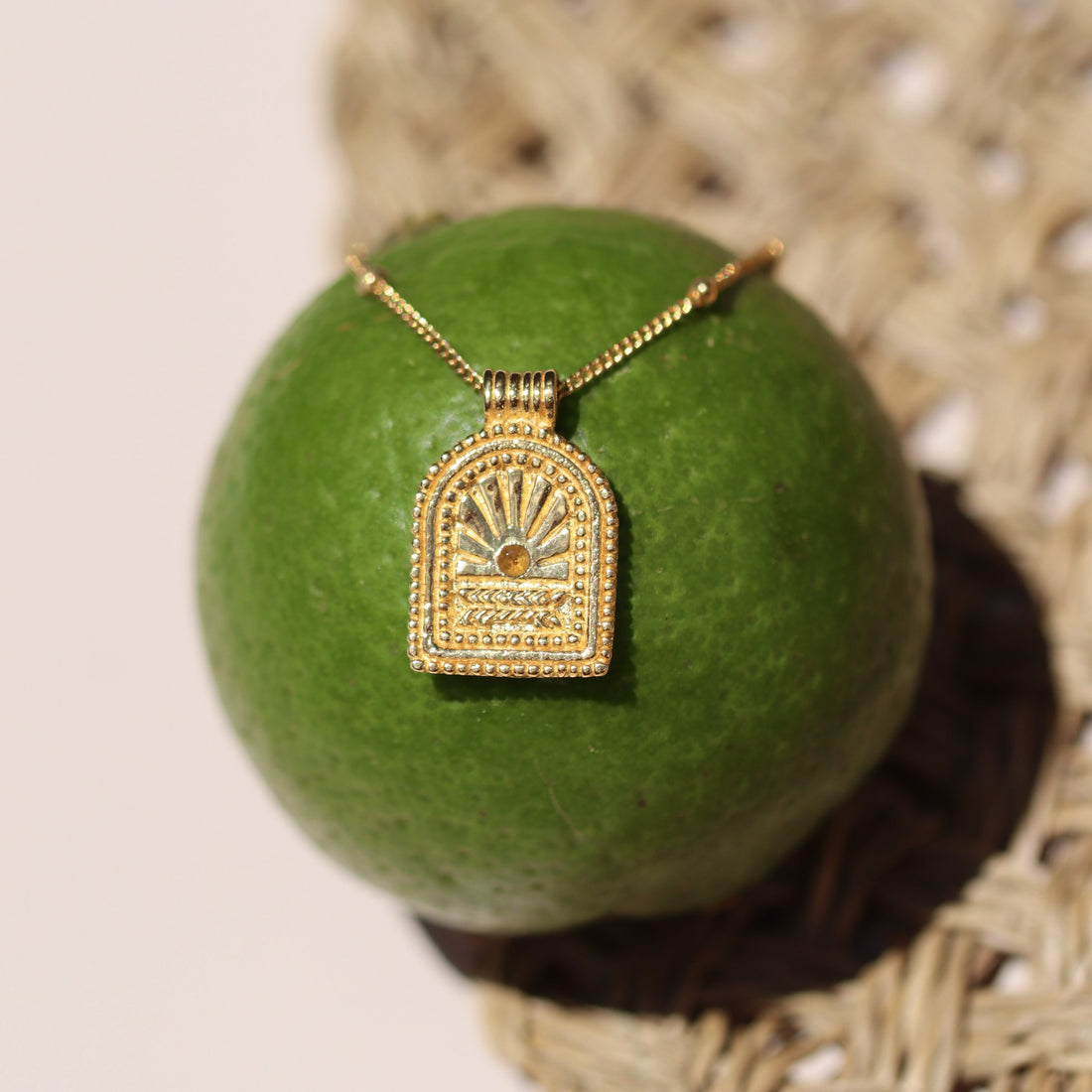 RA NECKLACE GOLD VERMEIL