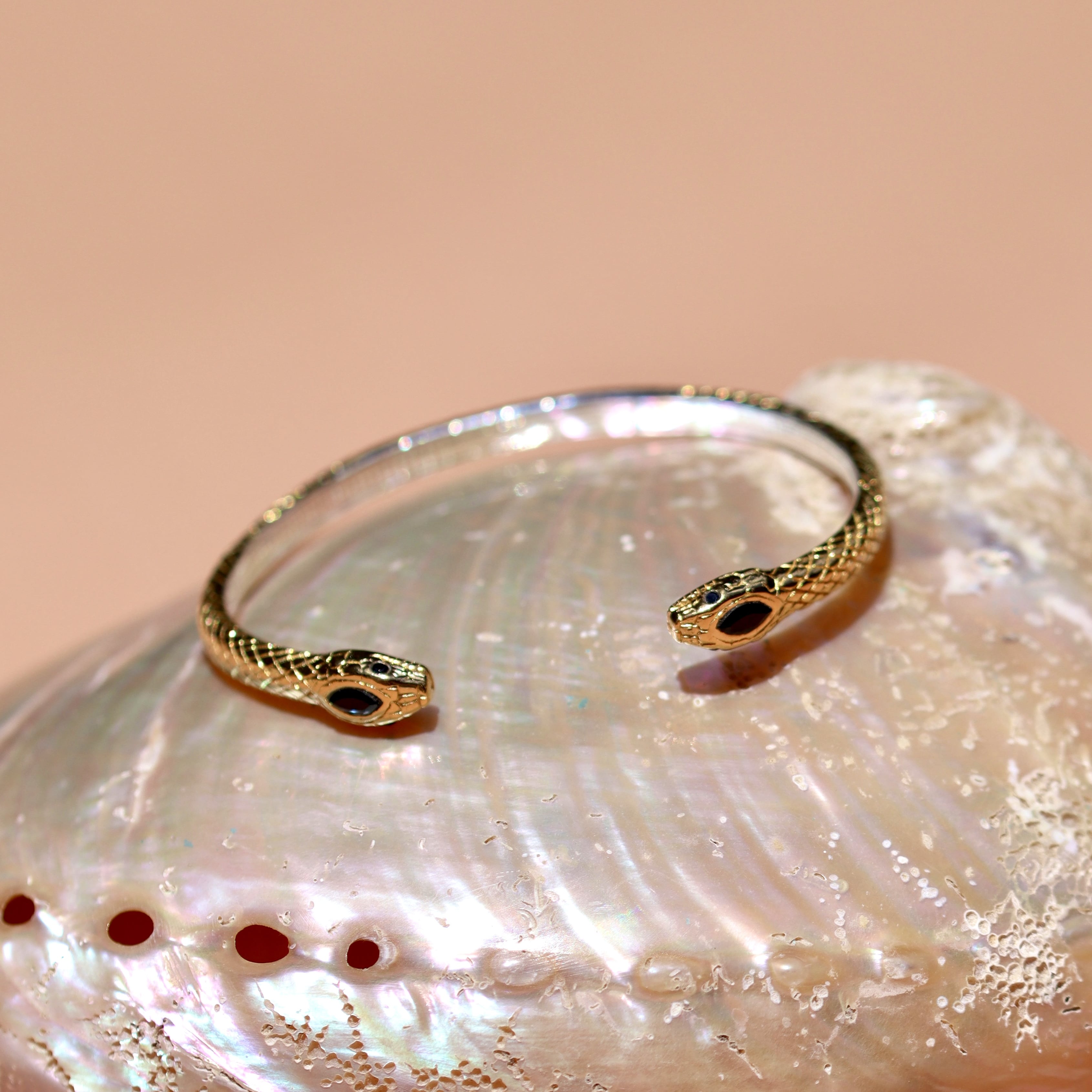SERPENT CUFF GOLD VERMEIL