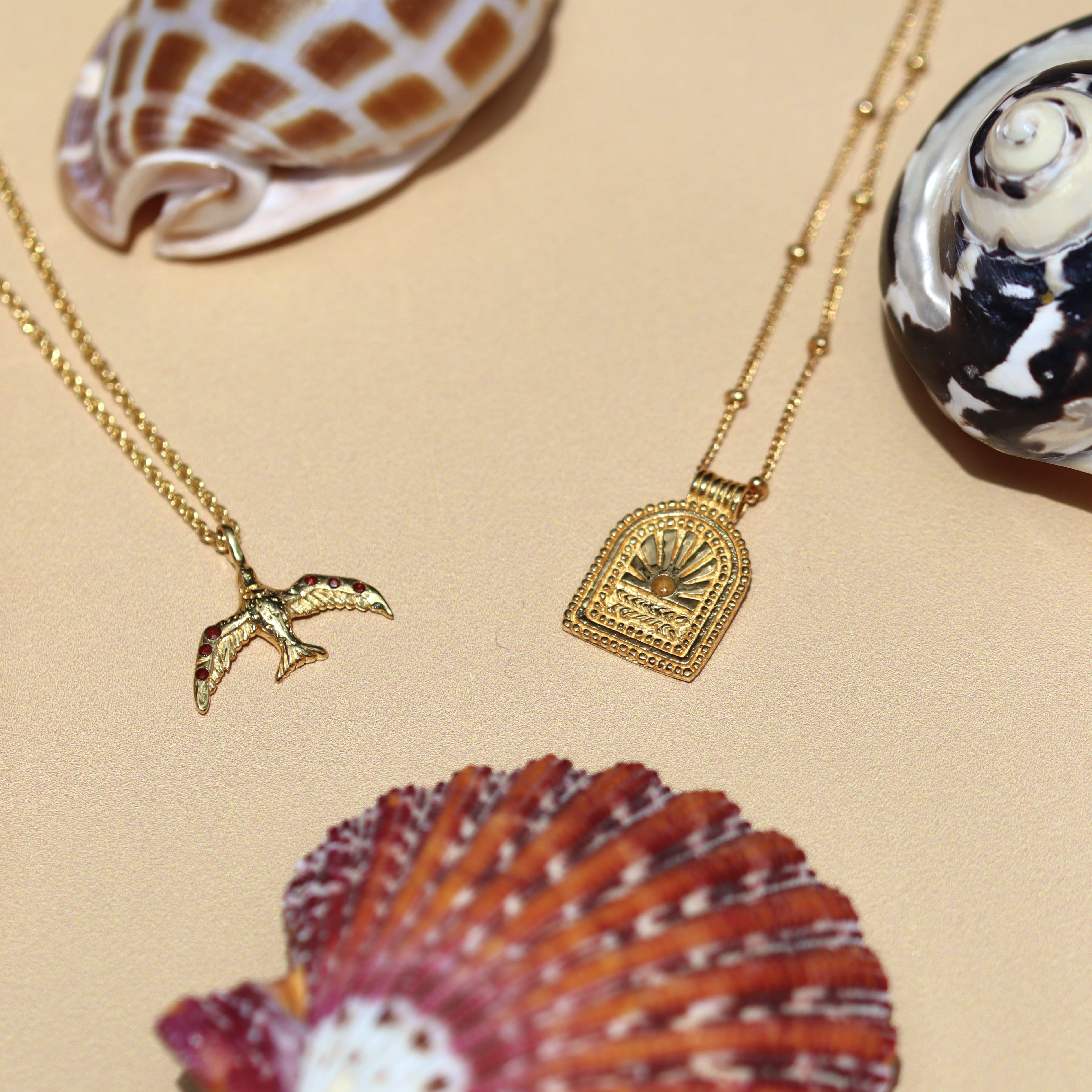 RA NECKLACE GOLD VERMEIL