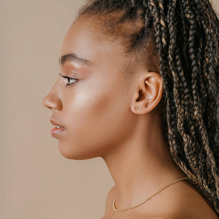 CHLOE STUDS GOLD VERMEIL