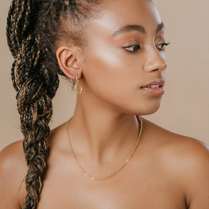 RHEA EARRINGS GOLD VERMEIL