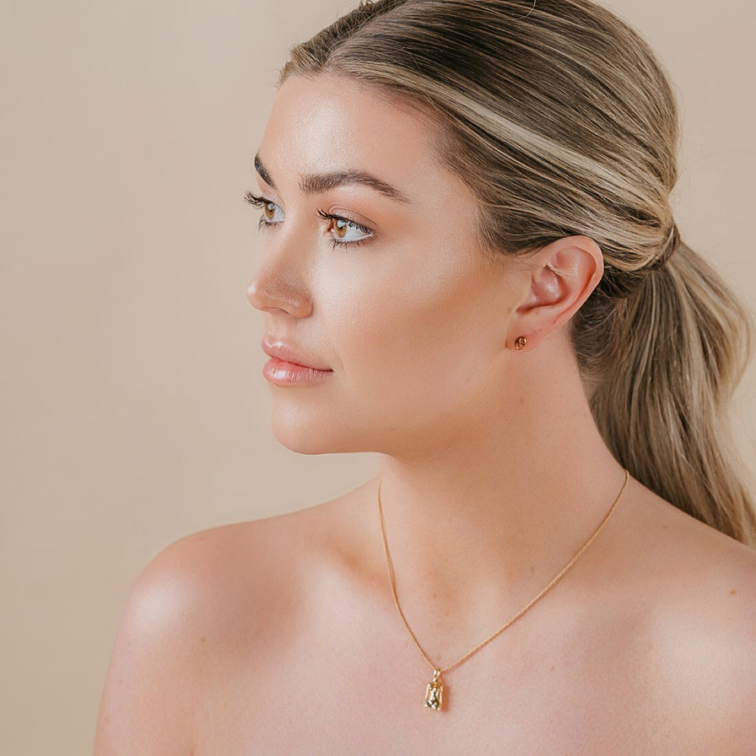 BEHATI STUDS VERMEIL GOLD