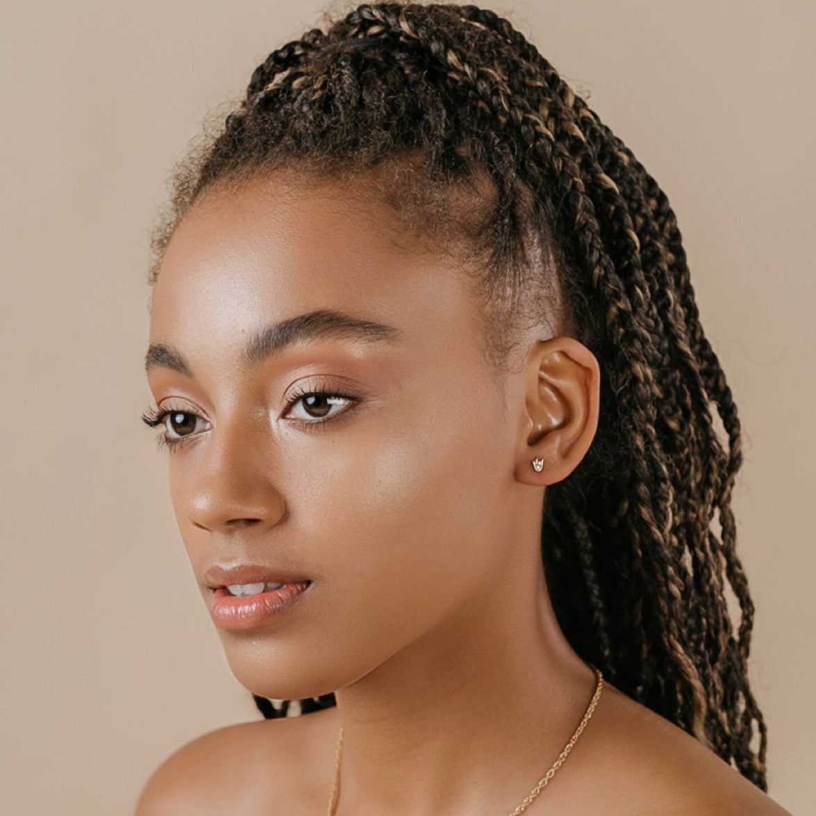 CHIRON STUDS GOLD VERMEIL